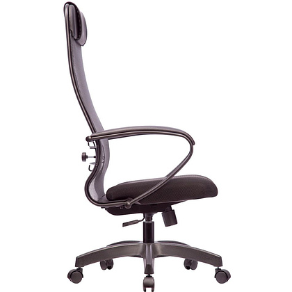 Кресло для руководителя "Metta SU-1-BP", сетка, пластик, темно-серый - 3