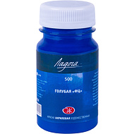 Краски акриловые Ладога, 500 голубая ФЦ, 100 мл., банка