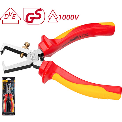 Клещи диэлектрические Deli YS EDL515006, 160 мм, красный, желтый - 2