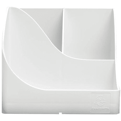 Подставка для ручек "Autentik", пластик, 5 делений, белый - 3