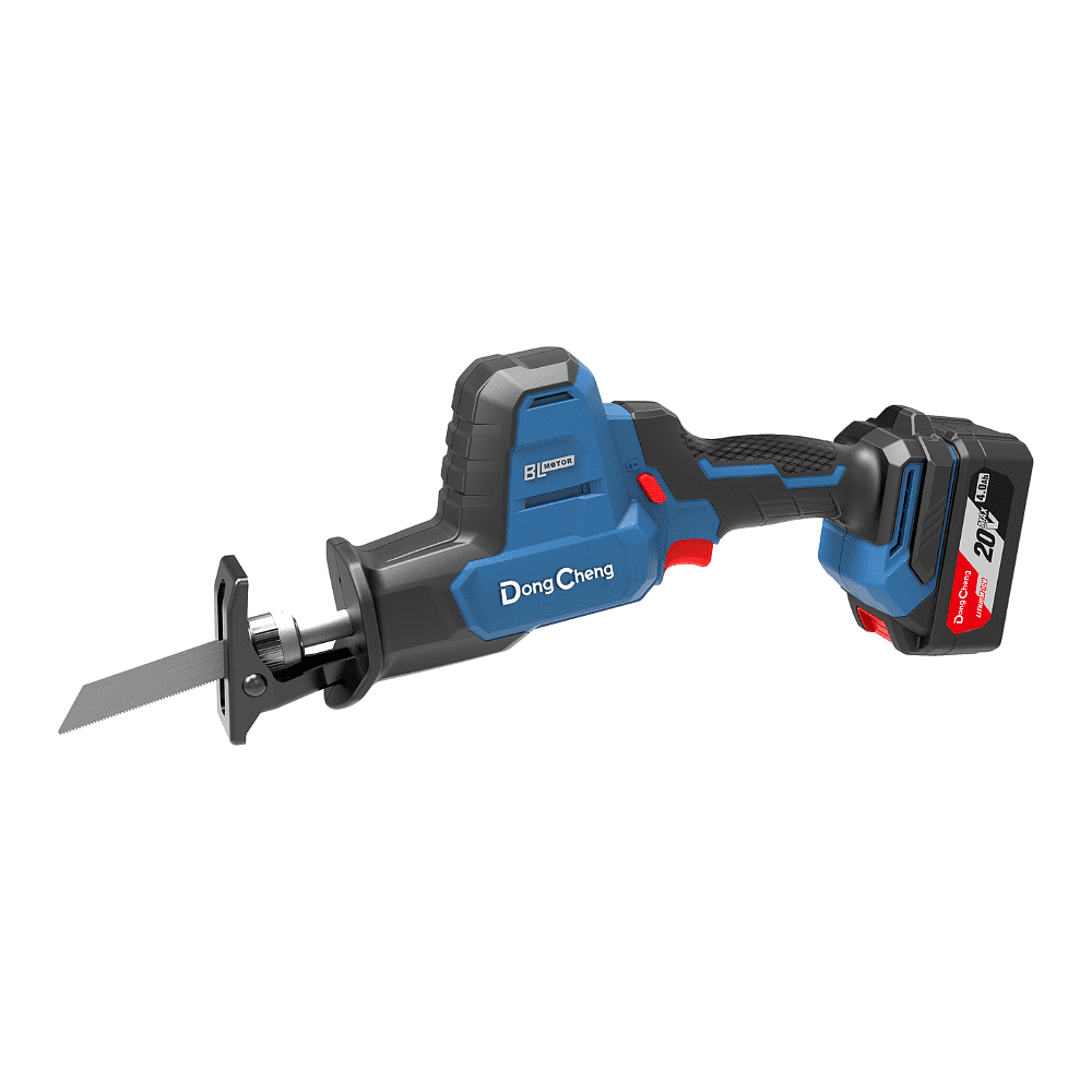 Пила сабельная DongCheng DCJF22 (TYPE EM), 20 В, 450 Вт, 2 АКБ, 4 Ач, З/У 2 А