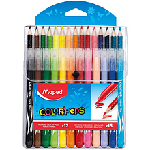 Цветные карандаши + фломастеры "Jungle"