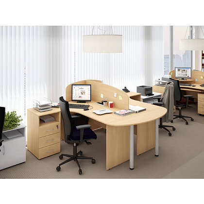 Коллекция Столица стол письменный С-1-12 П, 1200х900/600х750 мм, бук - 5