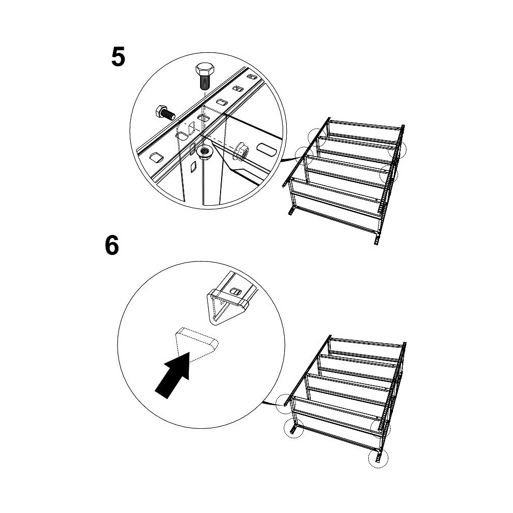 Стеллаж MS 200KD/100x30/4 (1950x1000x300) - 8