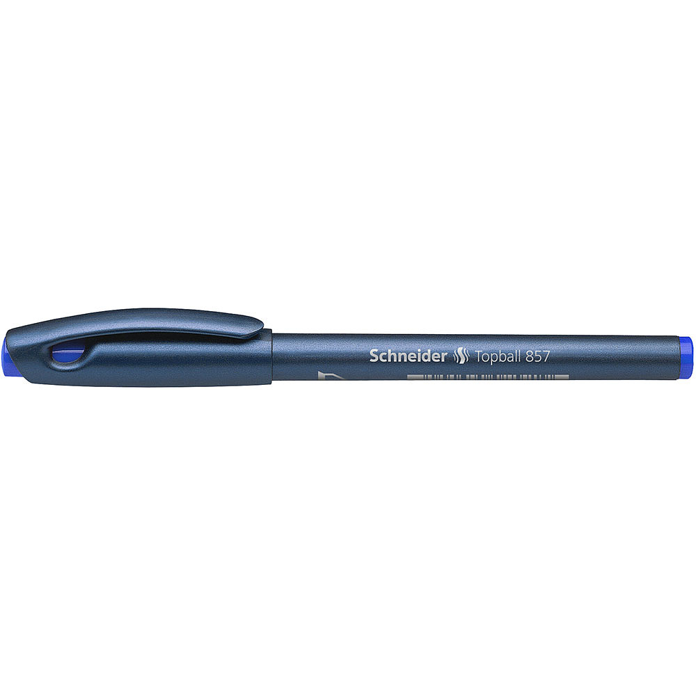 Ручка-роллер "Schneider Topball 857", 0.6 мм, синий, стерж. синий - 3