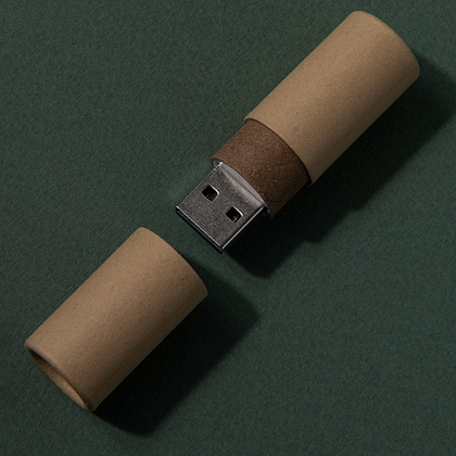 Карта памяти USB Flash 2.0 "Tube", 8 Gb, картон, натуральный - 4