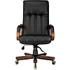 Кресло для руководителя Бюрократ T-9932WALNUT, экокожа, черный, металл, дерево - 2