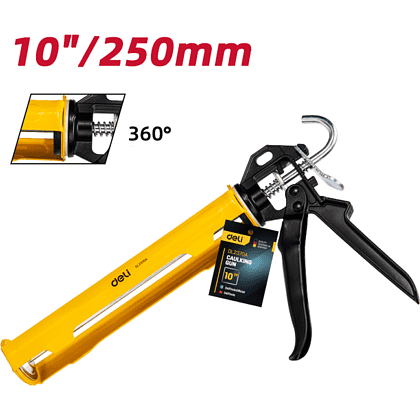 Пистолет для герметика Deli YS EDL2370A, полузакрытый, 250 мм - 8