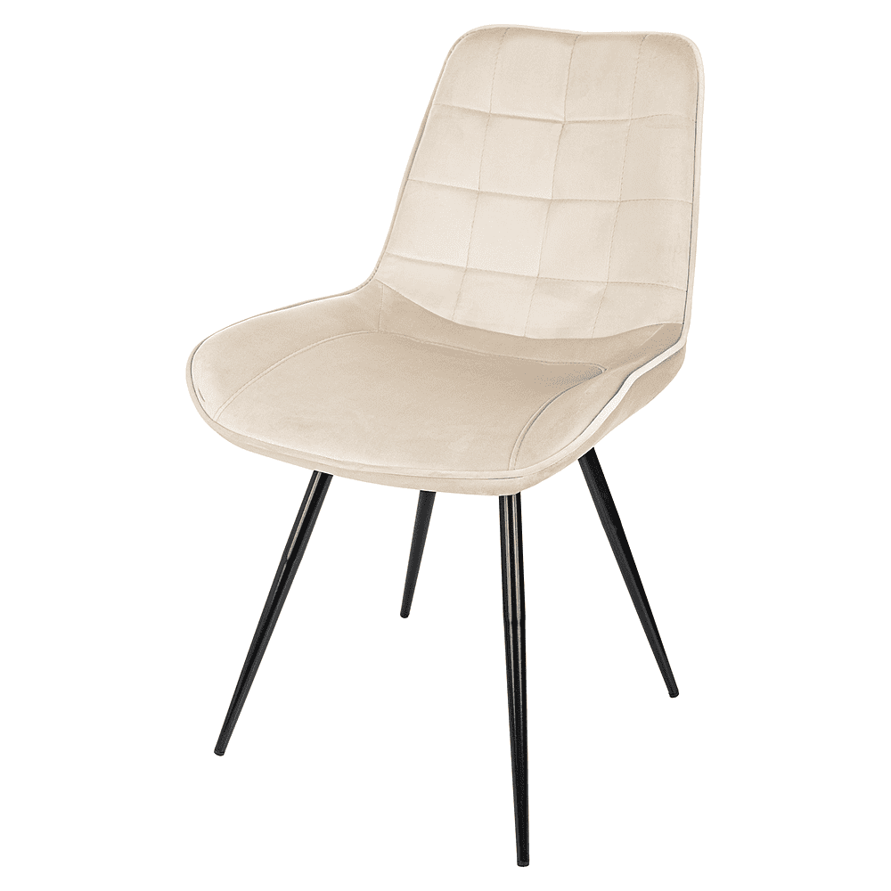 Стул Бюрократ "CH-K2_4", ткань, бежевый, металл, черный, комплект 4 штуки - 4