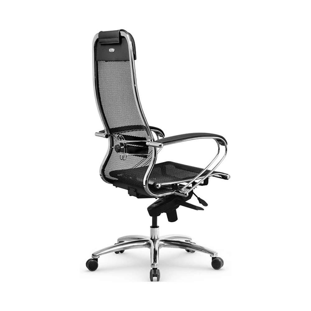 Кресло для руководителя "Metta Samurai S1 Black", ткань, сетка, металл, черный - 3
