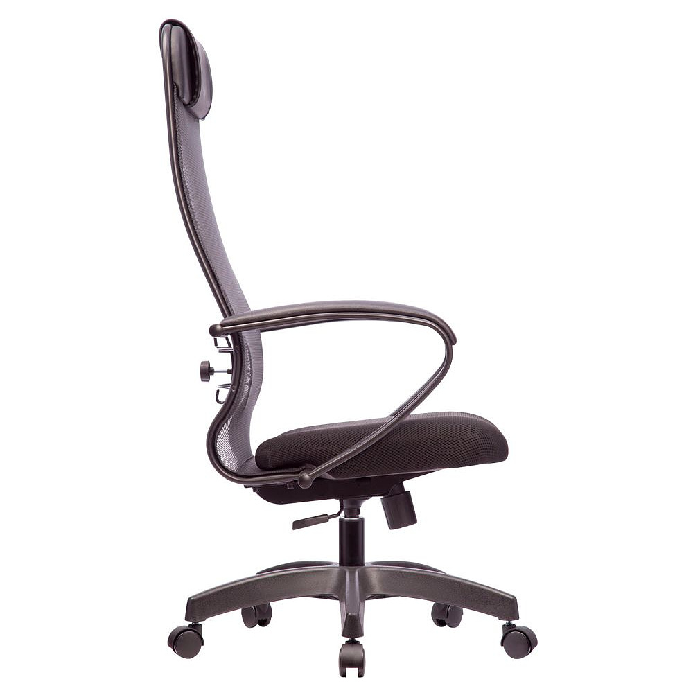 Кресло для руководителя "Metta SU-1-BP", сетка, пластик, темно-серый - 3