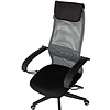 Кресло для руководителя Бюрократ "CH-607 TW-04", Neo Black, сетчатая ткань, темно-серый - 7