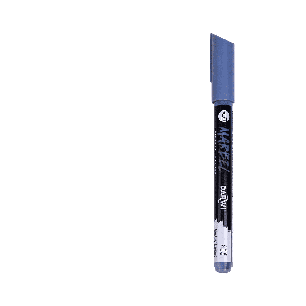 Маркер акриловый "Darwi.Marbel" 223, серо-синий