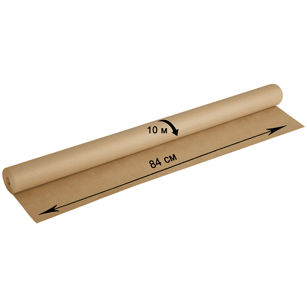 Бумага декоративная в рулоне "OfficeSpace",10x0,84 м, крафт - 2