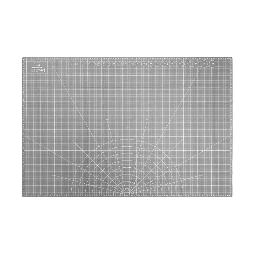 Коврик для резки "Малевичъ", А1, пятислойный, серый - 5