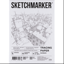 Калька "Sketchmarker" в папке, А4, 90 г/м, 100 листов