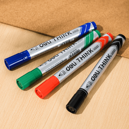 Набор маркеров для досок "Think", 4 шт, ассорти - 3