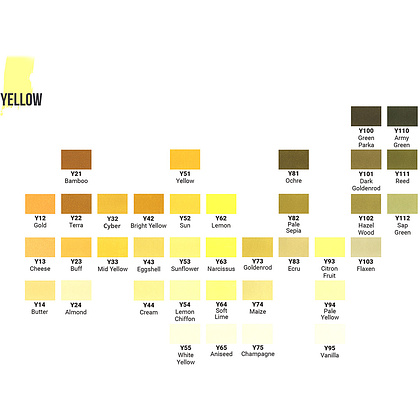 Маркер перманентный двусторонний "Sketchmarker Brush", Y74 кукуруза - 2