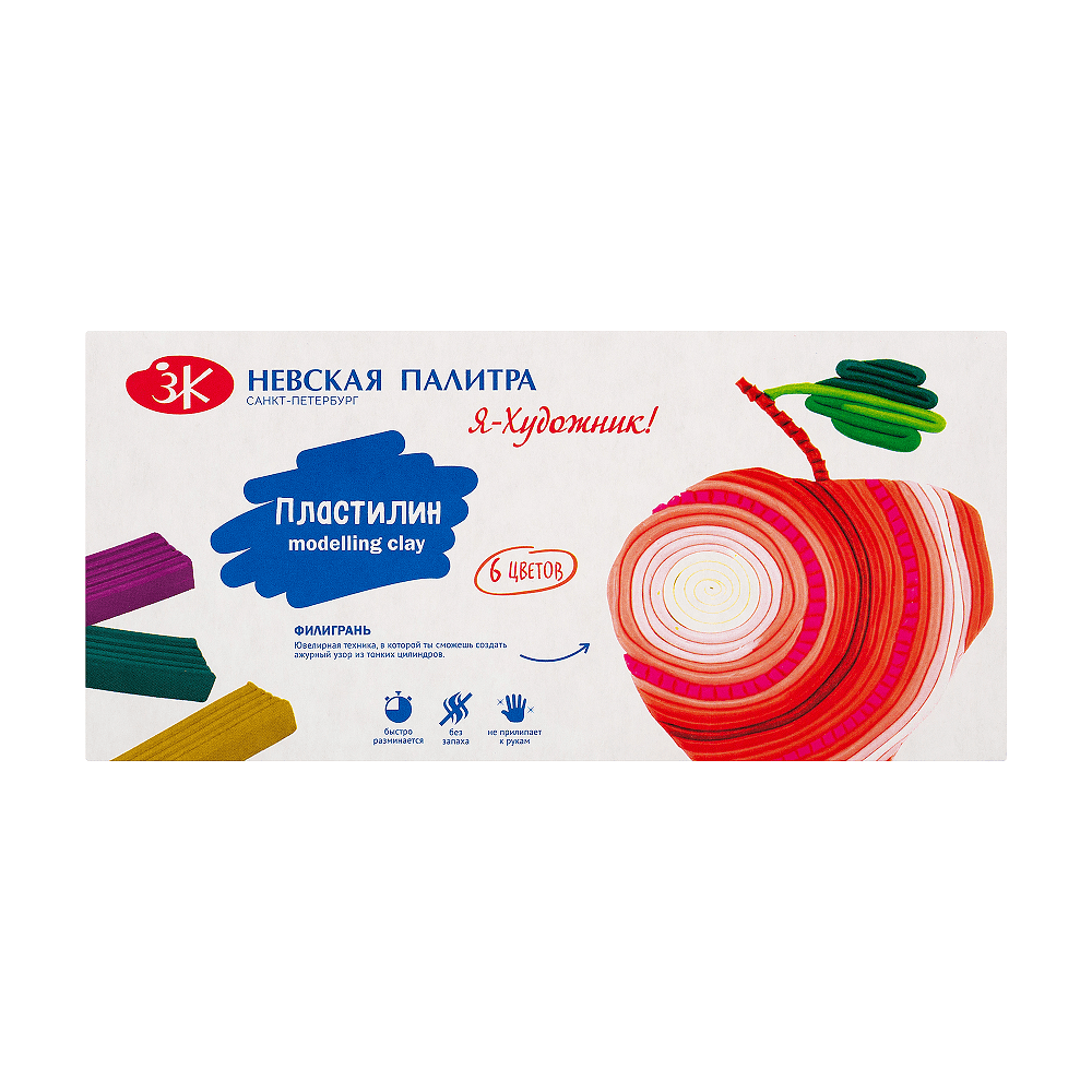 Пластилин "Я - Художник!", 6 цветов