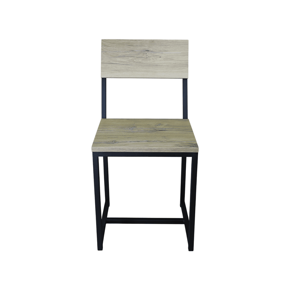 Стул ALLERD RION, металл, ЛДСП, черный муар, Дуб Нокс - 2