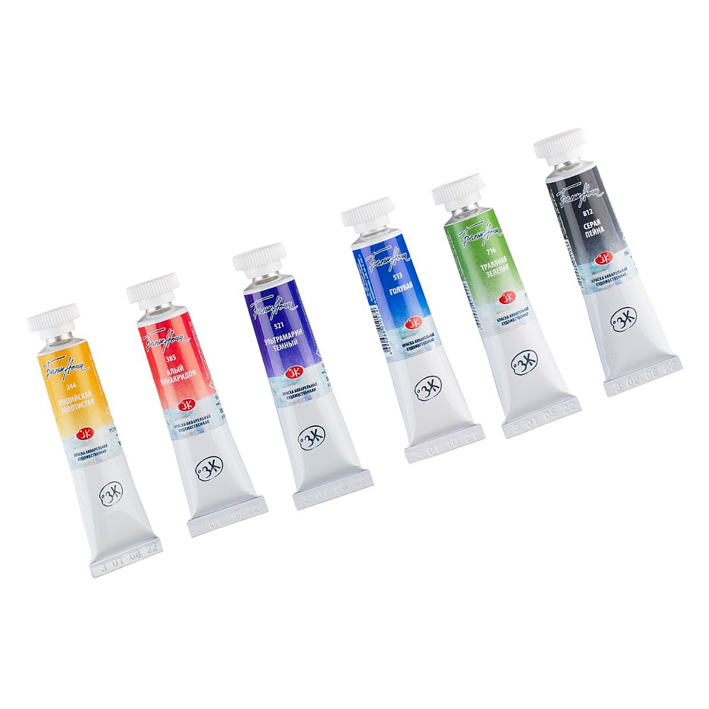 Краски акварельные "Белые ночи полночь городской скетч", набор 6 цветов, тубы - 6