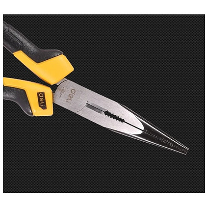 Длинногубцы Deli YS EDL2108Z, 200 мм., желтый, черный - 7