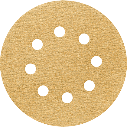 Круг шлифовальный абразивный Krugo Master, 8 отверстий, d125, p.120