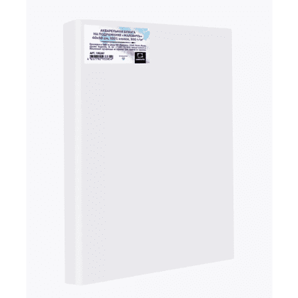 Бумага акварельная на подрамнике "Малевичъ", 40х50 см, хлопок, 300 г/м2, среднее зерно - 2