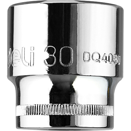 Головка торцевая шестигранная Deli YS EDQ4030 1/2", 30 мм, серебристый