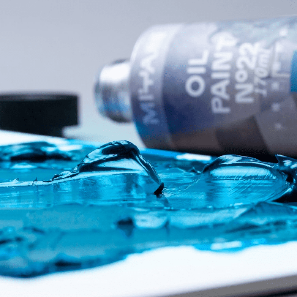 Краски масляные "HIMI.MIYA", красный глубокий, 170 мл., туба - 8