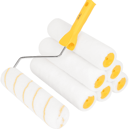 Набор валик малярный и мини-ролики акриловые Deli YS DL528214, ширина 100 мм