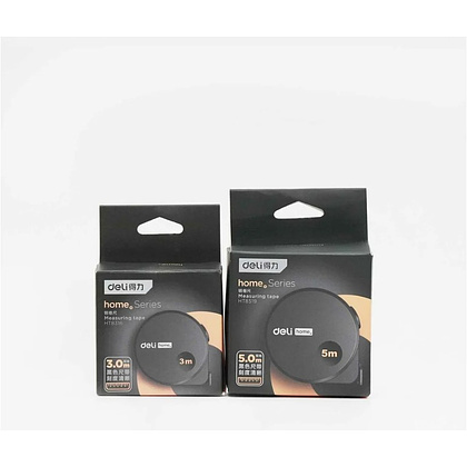 Рулетка Deli HS EHT8519, 5 м х 19 мм, Soft Touch, черный - 7