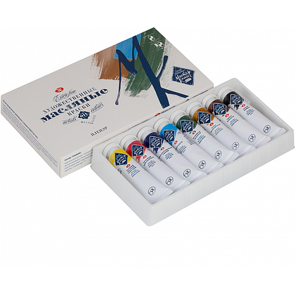 Краски масляные "Мастер Класс пленэр", 8 цветов, 18 мл, туба - 2