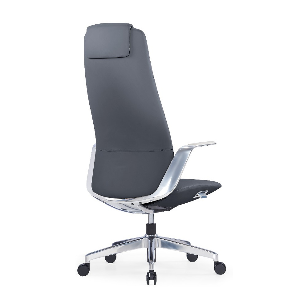 Кресло для руководителя SitZone CH-515A, кожа, алюминий, черный, -30% - 4