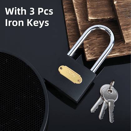 Замок навесной Deli EDLEDL508406 60 мм, автомат, 3 ключа, защита от влаги - 3