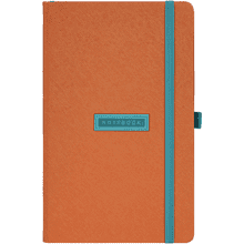 Блокнот "Shell tangerine", А5, 96 листов, оранжевый, срез голубой