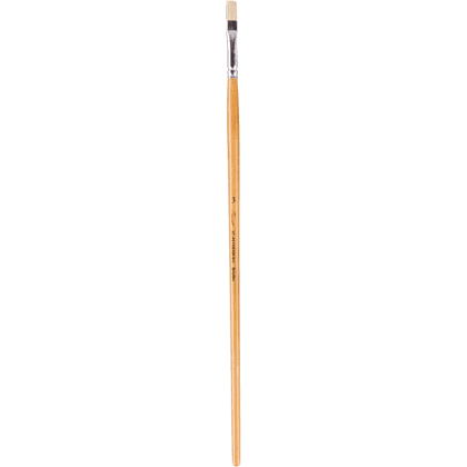 Кисть "Сонет", щетина, плоская, на длинной ручке, №3