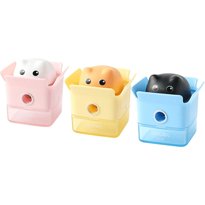 Точилка "Deli EH577", 1 отверстие, ассорти