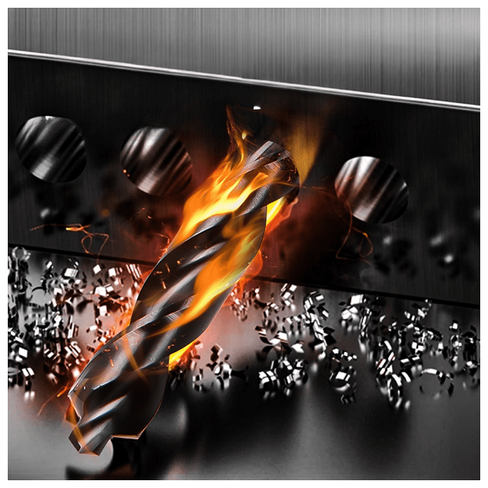 Сверло по металлу Deli RS EDH-MHZ080-E4, 8.0 мм, DIN 338, HSS-TiN - 6