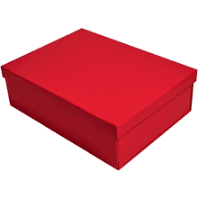 Коробка подарочная картонная, 223х308х95 мм, красный