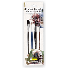 Набор кистей "Escoda. Realistic portrait watercolor set"