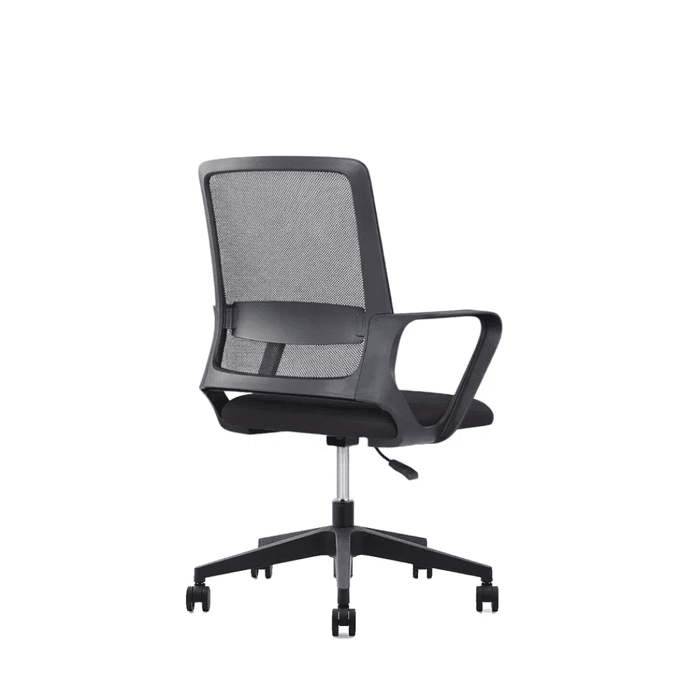 Кресло для персонала SitZone "U-0385 PL", ткань, пластик, черный, 2 шт/упак - 4