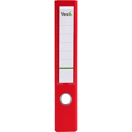 Папка регистратор "Yesli:", А4, ПВХ, 50 мм., красный - 2