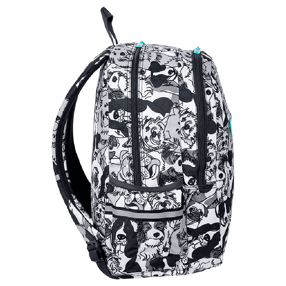 Рюкзак школьный Coolpack "Dogs planet" L, серый, белый - 2
