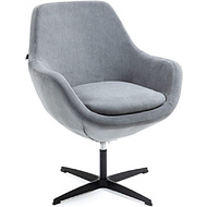 Кресло мягкое EVERPROF Rocky, ткань, серый, металл