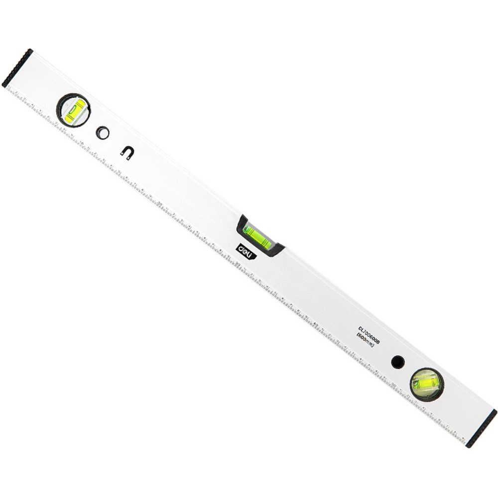 Уровень строительный Deli YS EDL700600B, 600 мм, магнит, алюминиевый сплав