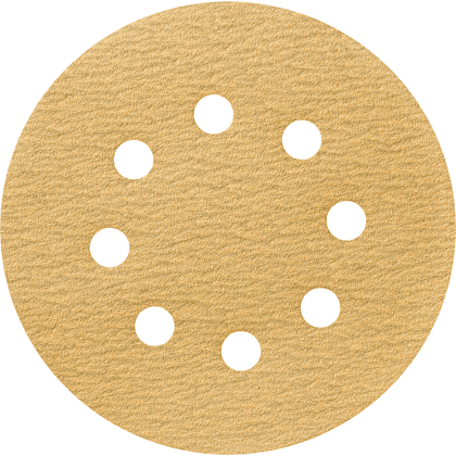 Круг шлифовальный абразивный Krugo Master, 8 отверстий, d125, p.180, 10 штук