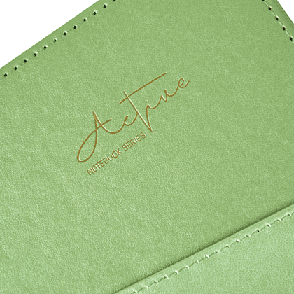 Блокнот "3223-10", А5, 80 листов, линейка, зеленый, -50% - 4