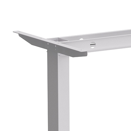 Стол с электроприводом WellDesk Basic 1200x675х18 белый/дуб стирлинг (9191460+9197777) - 6