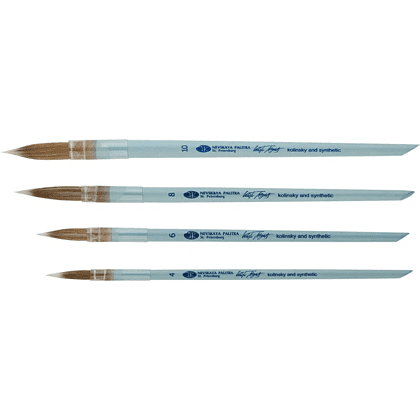 Кисть "Белые ночи", круглая, на короткой ручке, №4 - 7